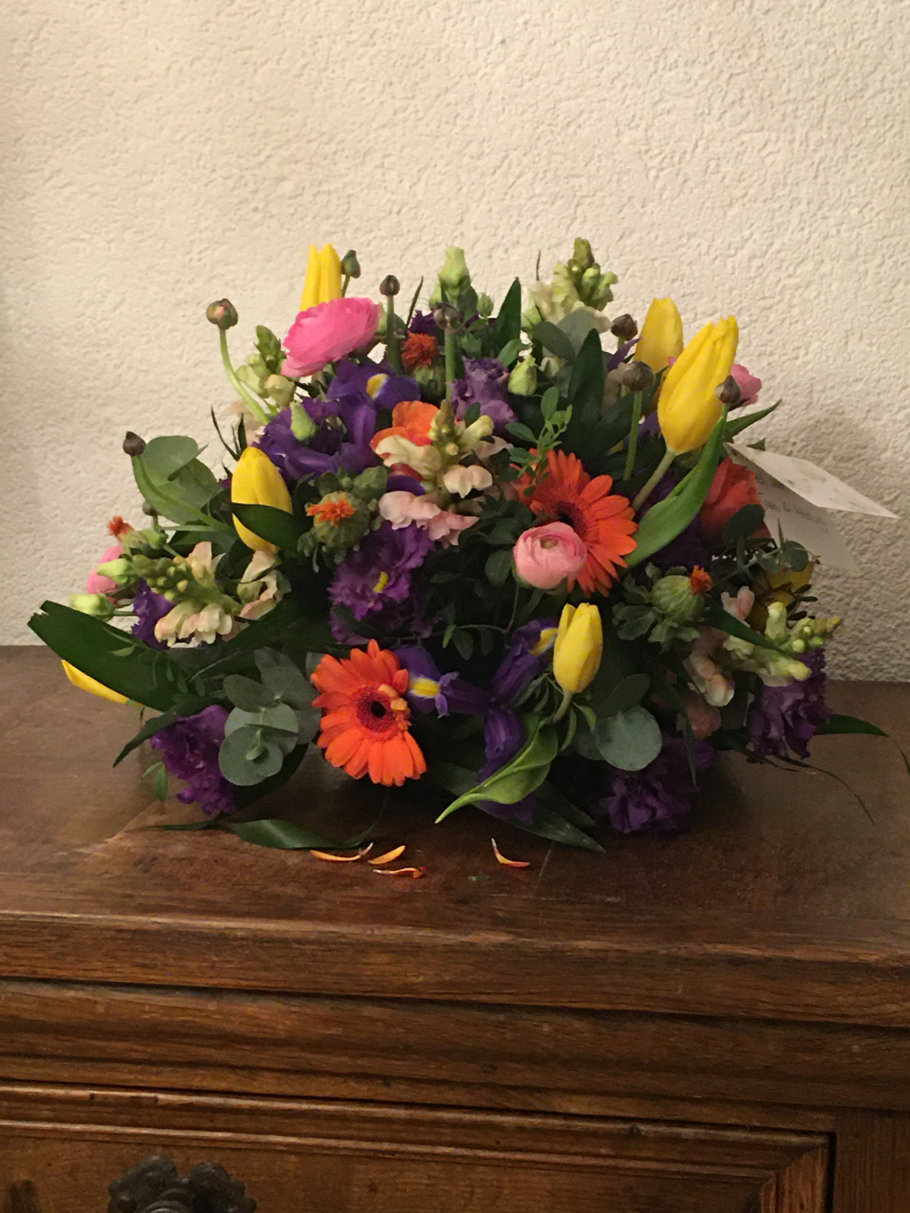Bloemen op graf