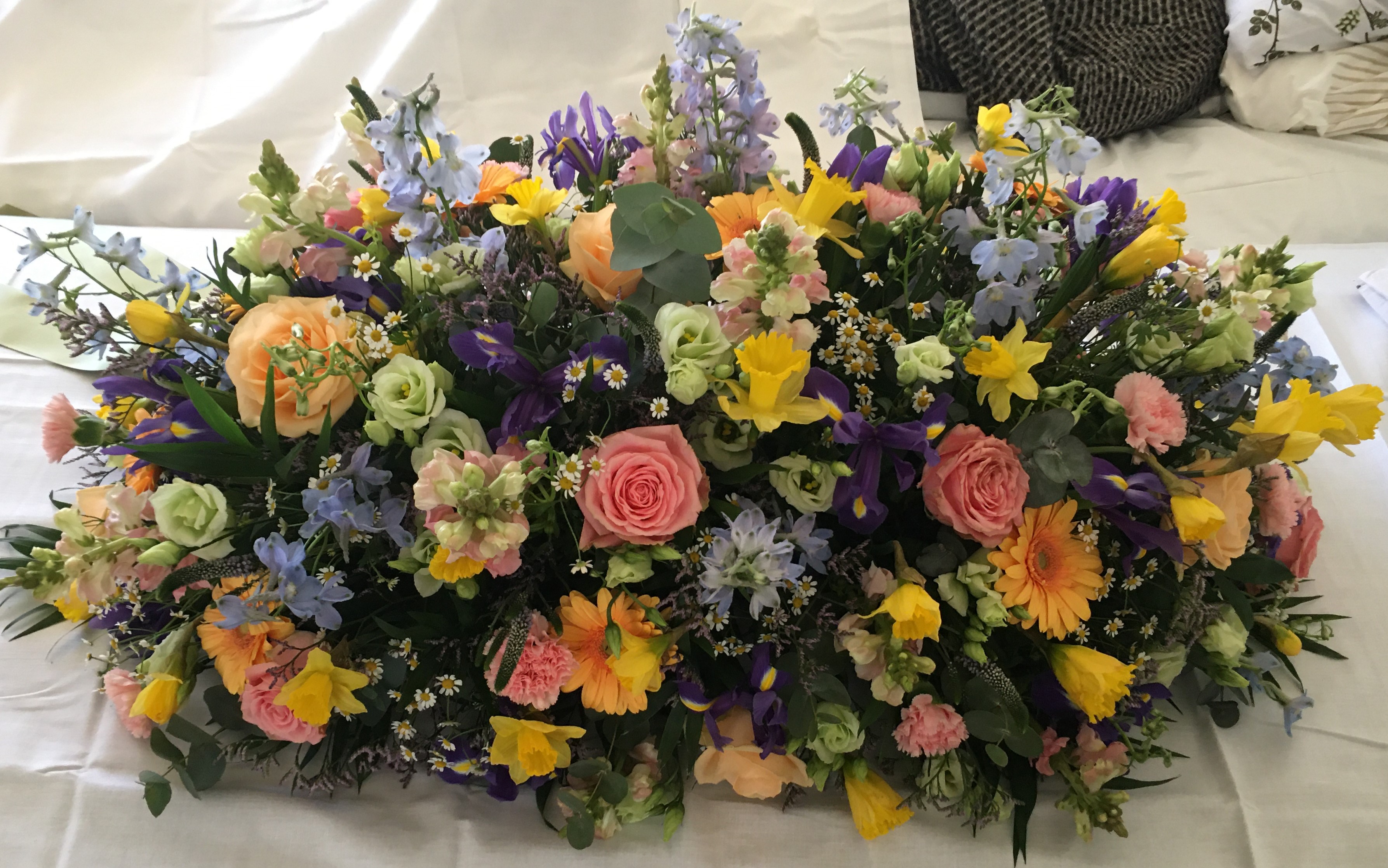 Bloemen op graf