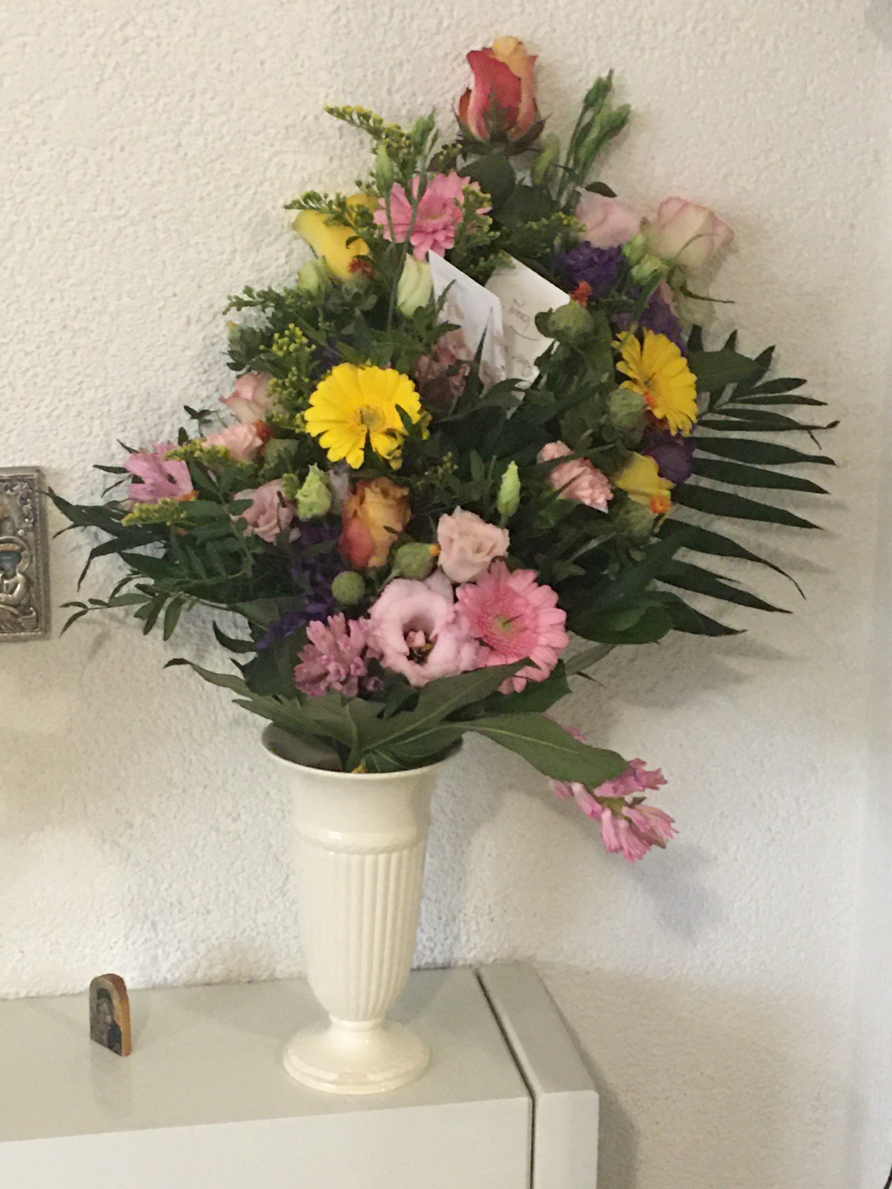 Bloemen op graf