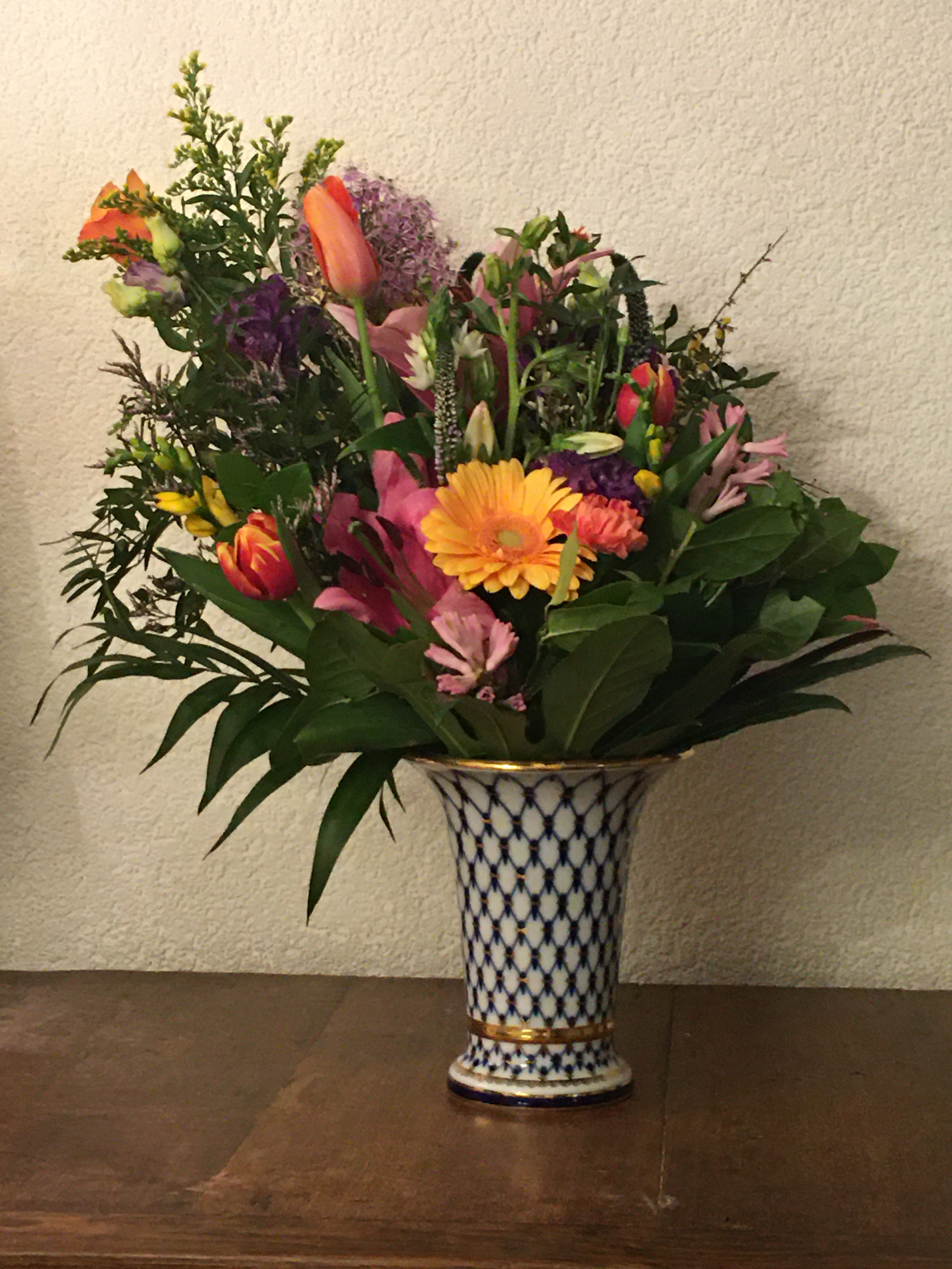 Bloemen op graf